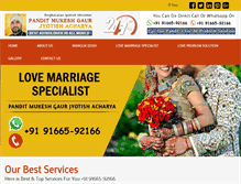 Tablet Screenshot of lovemarriagesolutionspecialist.com